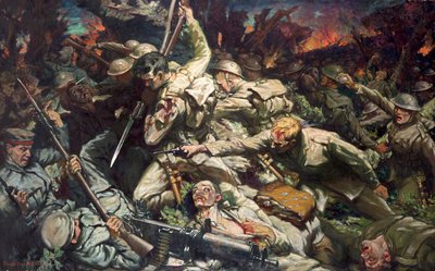 "Walesarna vid Mametz Wood", 1916-1934 av Christopher Williams