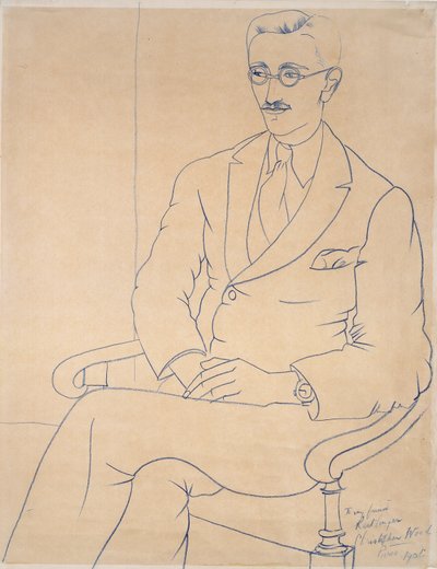 Porträtt av Gerald Reitlinger, 1926 av Christopher Wood