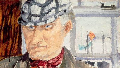Fiskaren, 1928 (olja på kartong) av Christopher Wood