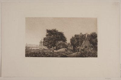 Landskap med kvarn av Cilius Johannes Konrad Andersen