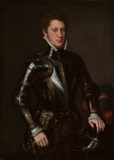 Portrait of a Man in Armor av Circle of Antonis Mor van Dashorst