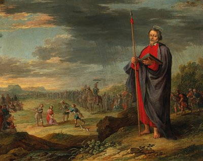Frans Francken II (krets) Evangelist och hånfull Kristus av Circle of Frans Francken the Younger