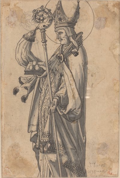Sankt Nikolaus (verso) av Circle of Hans Heinrich Wägmann