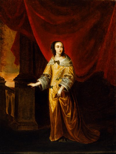 Porträtt av en dam, 1600-talet av Circle of Hieronymus Janssens