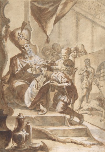 Målaren belönades, 1634-1705. av Circle of Luca Giordano.