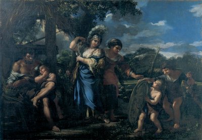 Erminia bland herdarna av Ciro Ferri