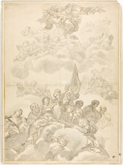 Glorifiering av Saint av Ciro Ferri