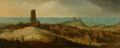Egmond aan Zee (olja på panel) av Claes Jacobsz. van der Heck