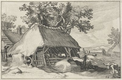 Odla Landskap med gårdar (serietitel) av Claes Jansz. Visscher (II)