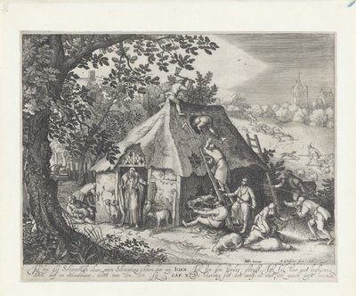 Kristus vid fårhuset av Claes Jansz. Visscher (II)