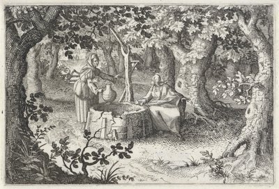 Kristus och den samaritanska kvinnan av Claes Jansz. Visscher (II)