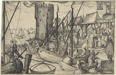 Fiskmarknaden av Claes Jansz. Visscher (II)