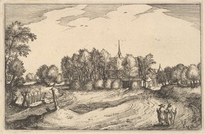Ett kloster, skylt 13 från provinsen och staden i hertigdömet Brabant, ca. 1610 av Claes Jansz Visscher