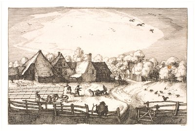 Blekningsfält nära Haarlemmerhout av Claes Jansz. Visscher