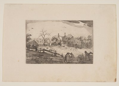 Faderns värdshus, från vyer i omgivningarna kring Haarlem (Plaisante Plaetsen) av Claes Jansz. Visscher