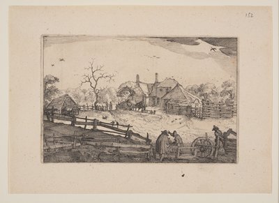 Faderns värdshus, från vyer i omgivningarna kring Haarlem (Plaisante Plaetsen) av Claes Jansz. Visscher