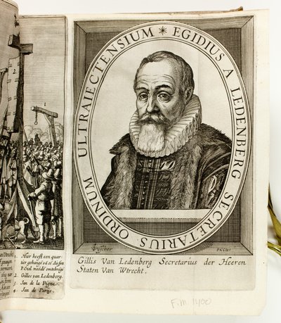 Ett album med politiska tryck och pamfletter från Nederländerna rörande prins Maurits av Oranien och Johan van Oldenbarnevelt av Claes Jansz. Visscher II