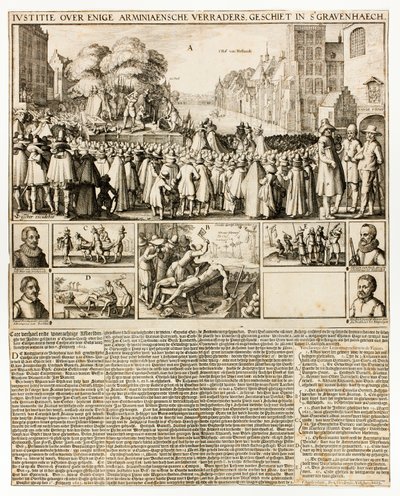Avrättning av arminianer i Haag av Claes Jansz. Visscher II
