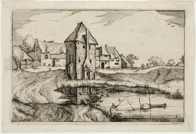 The Pond, plansch nio efter Bilder av gårdar, lanthus och rustika byar (Praediorum villarum et rusticarum casularum icones) av Claes Jansz. Visscher II