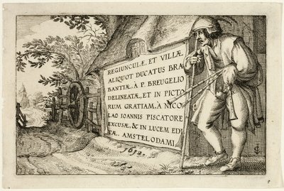 Titelsida, efter bilder av gårdar, lanthus och rustika byar (Praediorum villarum et rusticarum casularum icones) av Claes Jansz. Visscher II