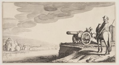Vakttorn vid en flod, från Landscapes (Playsante Lantschappen) av Claes Jansz. Visscher II