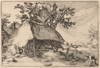 A Barn av Claes Jansz Visscher after Abraham Bloemaert after Boëtius Adams Bolswert
