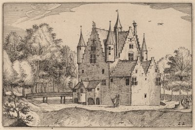 Ett slott av Claes Jansz Visscher after Johannes van Doetechum, the Elder after Lucas