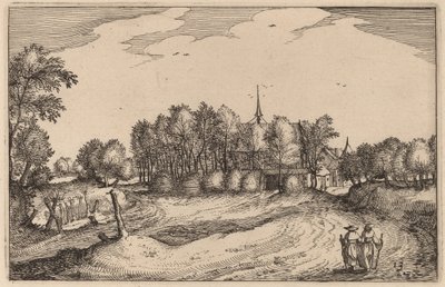 Ett kloster av Claes Jansz Visscher after Johannes van Doetechum, the Elder after Lucas