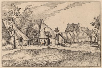 Gårdar i en by av Claes Jansz Visscher after Johannes van Doetechum, the Elder after Lucas