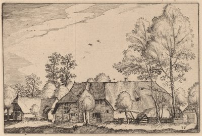 Stor gård av Claes Jansz Visscher after Johannes van Doetechum, the Elder after Lucas