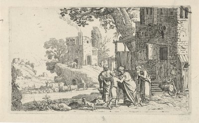 Tobias och ängeln säger hejdå till Tobit och Anna History of Tobias (serietitel) av Claes Moeyaert