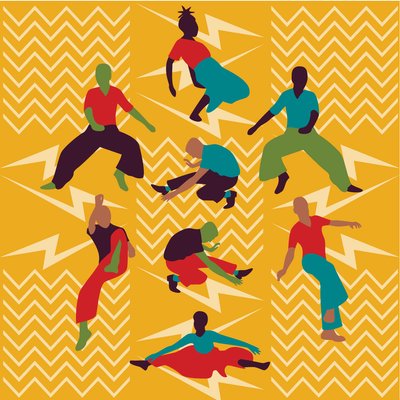 Hela natten Northern Soul Dancers av Claire Huntley
