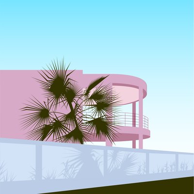 Art Deco Beach House av Claire Huntley
