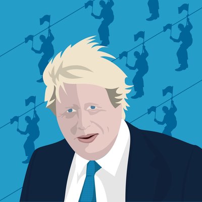 Boris Johnson och dragkedjan av Claire Huntley