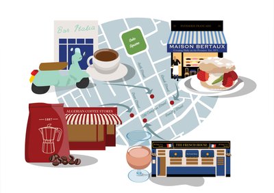 Soho-klassiker för kaffe, tårta och vin! av Claire Huntley