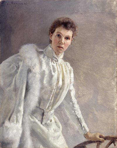 Självporträtt, 1894. av Clara von Rappard