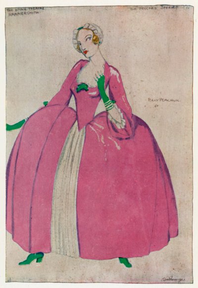 Tiggarens opera, Polly Peachum av Claud Lovat Fraser