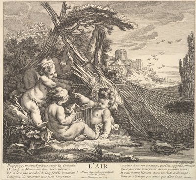 Luft, 1700-talet. av Claude Augustin Duflos