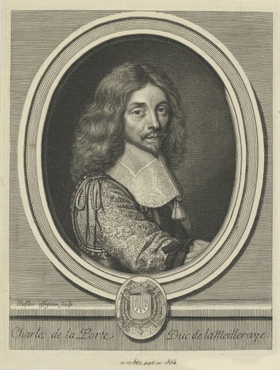 Charles de la Porte, hertig av La Meilleraye 1602-1664, ca 1690. av Claude Duflos