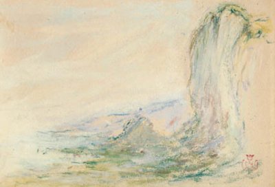 Stenarna vid Etretat vid lågvatten av Claude Emile Schuffenecker