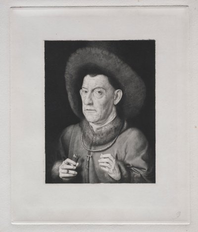 Man med en rosa av Claude Ferdinand Gaillard