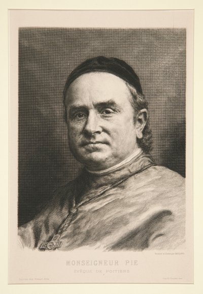 Monsignor Pie av Claude Ferdinand Gaillard