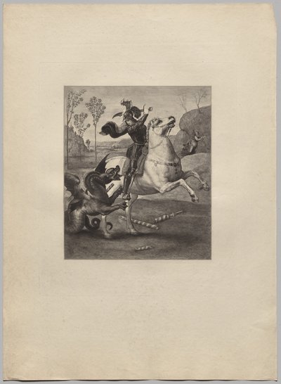 St. George och draken (4) av Claude Ferdinand Gaillard