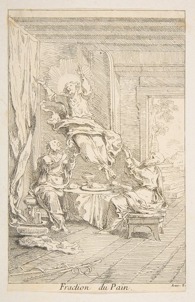 Division of the Bread.n.d. Skapare: Claude Gillot, Jacques Gabriel Huquier. av Claude Gillot, Jacques Gabriel Huquier