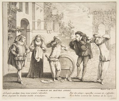 Maitre Andre.n.d. Skapare: Claude Gillot, Jacques Gabriel Huquier. av Claude Gillot, Jacques Gabriel Huquier