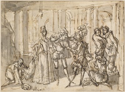 En föreställning av Commedia dell