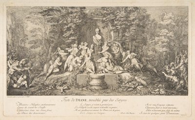 Dianas högtid.n.d. av Claude Gillot