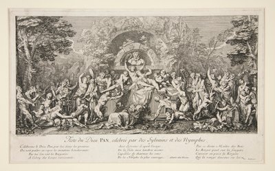 Festival of the gud Pan, firad av Sylvains och Nymphs (Festival of the God Pan) av Claude Gillot