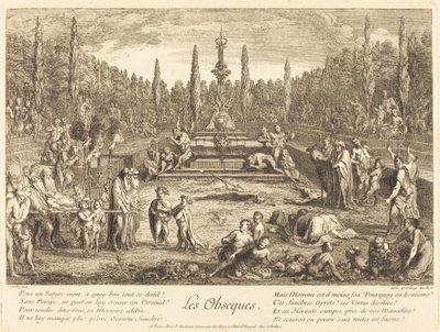 Les Obseques (Begravningsriterna) av Claude Gillot