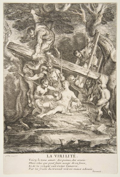 Manlighet.n.d av Claude Gillot